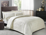Set lenjerie de pat Jakar, "Nodus" Cream, p/u 2 pers., 200*220 cm, 6 piese