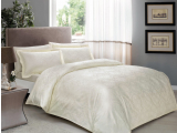 Set lenjerie de pat Jakar, "Daria" Cream, p/u 2 pers., 200*220 cm,  6 piese
