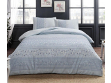 Set lenjerie de pat ranforce "Leona" p/u 1 pers., 160*220 cm, mov, 4 pcs