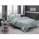  Set lenjerie de pat family ”Lucca” p/u 2 pers, 2 x 230x260 cm, mint, 5 pcs