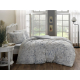 Set lenjerie de pat Digital satin "Nayello" p/u 2 pers., 200*220 cm, albastru, 4 pcs
