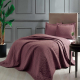 Set Cuvertura + 2 cosuri  de perna "Glory",  260*250 cm, bordo, 3 pcs.
