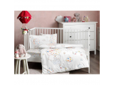 T-BEBEK ORGANIK "Ballon", Set lenjerie de pat 1 pers, 100*150, 4pcs