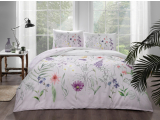 T- Set lenjerie de pat Ranforce "Adriel" p/u 1 pers., 160*220 cm, lila, 3 pcs