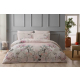 T- Set lenjerie de pat Digital satin "Mosca" p/u 2 pers., 200*220 cm, pudra, 6 pcs