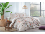 T- Set lenjerie de pat Digital satin "Remus" p/u 2 pers., 200*220 cm, bej, 6 pcs