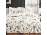 T- Set lenjerie de pat saten "Maisy",p/u 2 pers., 200*220 cm, crem, 4 pcs.