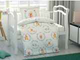 T-BEBEK "Winnie Pooh", Set lenjerie de pat 1 pers, 100*150, 4 pcs