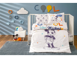 Set lenjerie de pat bebeluș "Mickey Mouse Cool Baby", 100x150 cm, 4 pcs