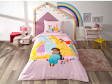Set lenjerie p/u adolescenti "Princess Rainbow", 160x220 cm, 3 piese