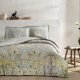 Set lenjerie de pat satin "Giselle", p/u 2 pers, 200x220 cm, crem, 4 pcs