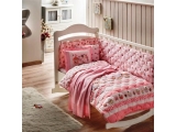 BEBEK "Sweet Bird" Set lenjerie de pat p/u copii,  1 pers., 7 pcs