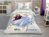 Set lenjerie pt adolescenti Ranforce "FROZEN II FRIENDSHIP" , 160*220 cm, 3 piese