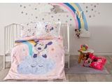 Set lenjerie de pat p/u bebeluș "Minnie Mouse Sun Baby", 100x150 cm, 4 pcs