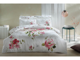 Set lenjerie digital satin p/u 2 persoane "Moore", 200x220 cm, 6 piese