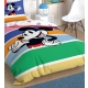 Set lenjerie pt adolescenti Ranforce  Mickey Mouse rainbow", 160x220 cm, 3 piese