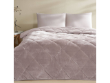 Set plapuma Teddy pentru 2 pers. , roz, 195*215 cm , 4 pcs