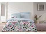 Set lenjerie de pat Digital satin "Jardin", p/u 1 pers, 160x220 cm, 4 pcs