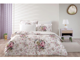 Set lenjerie de pat Digital satin "Clarette", p/u 2 pers, 200x220 cm, 6 pcs