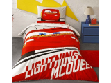 Set lenjerie pt adolescenti Ranforce  DH Cars Lightning", 160x220 cm, 3 piese