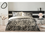 Set lenjerie de pat saten "Monica",p/u 2 pers., 200*220 cm, negru, 4 pcs.